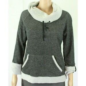 Jones NY Womens Top Sweatshirt Gray Small